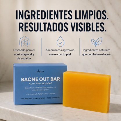 Elyra barra natural para combatir el acné corporal