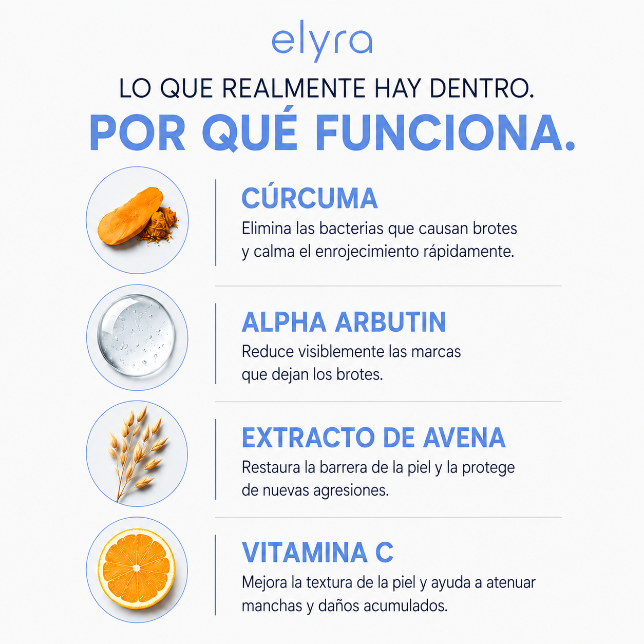 Elyra barra natural para combatir el acné corporal
