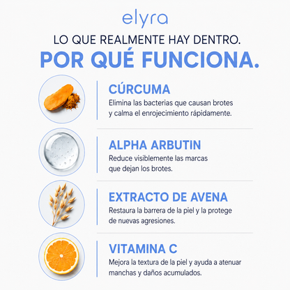 Elyra barra natural para combatir el acné corporal