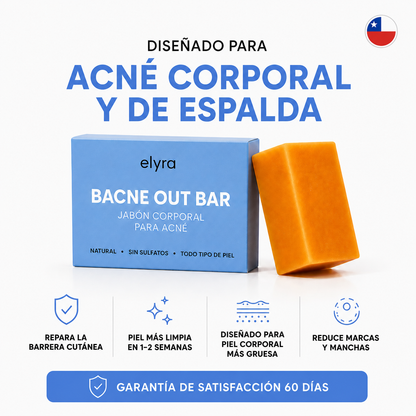 Elyra barra natural para combatir el acné corporal